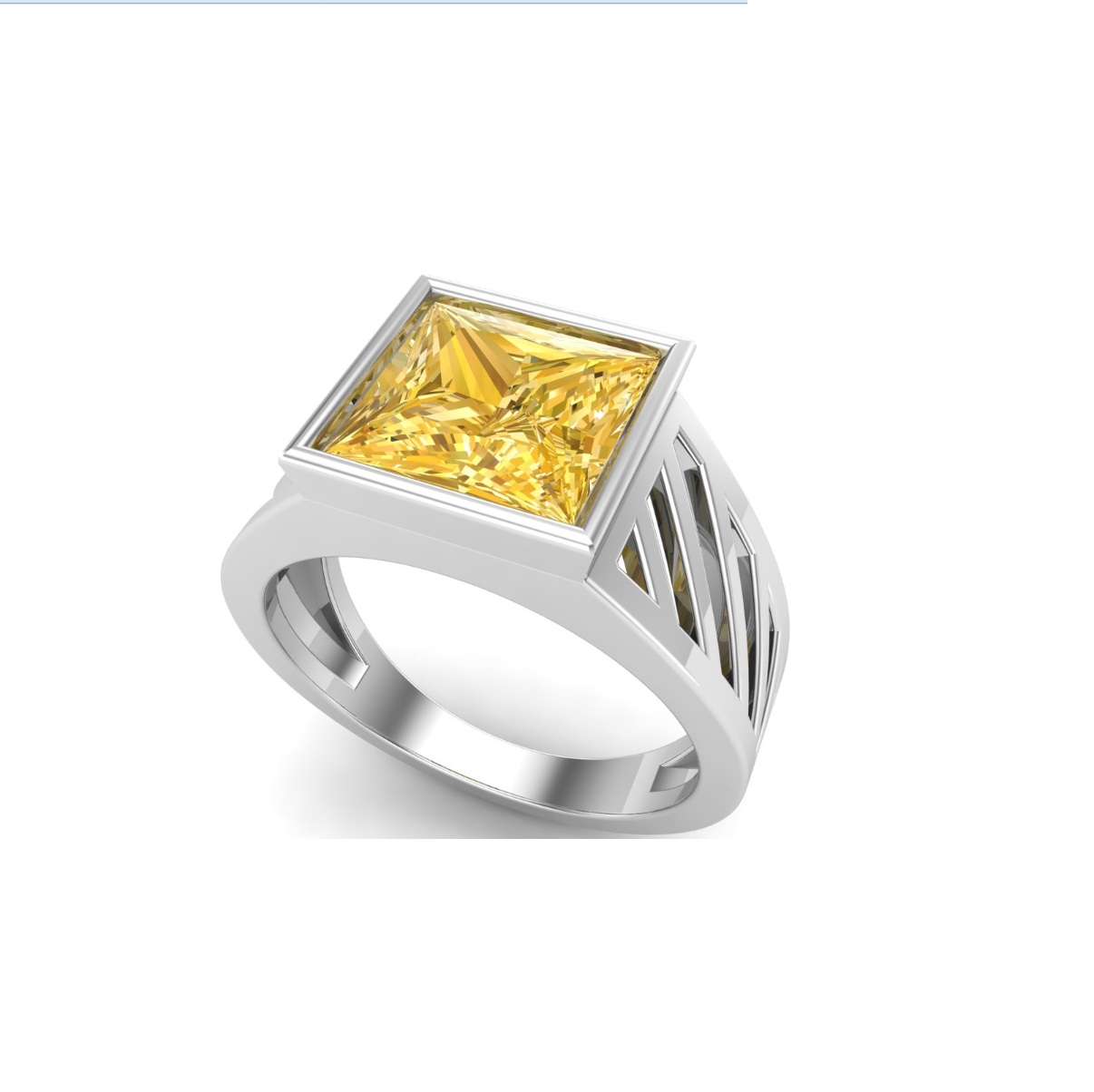 Bague citrine argent Hinnoya